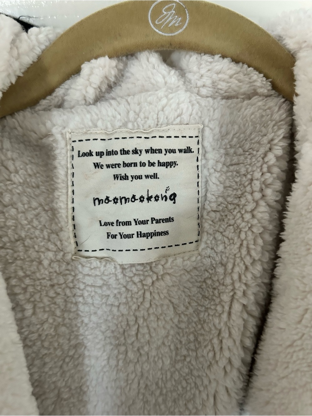 Unisex‎ Black Sherpa-Lined Parka Jacket with Hood - Picture 4 of 7